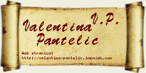 Valentina Pantelić vizit kartica